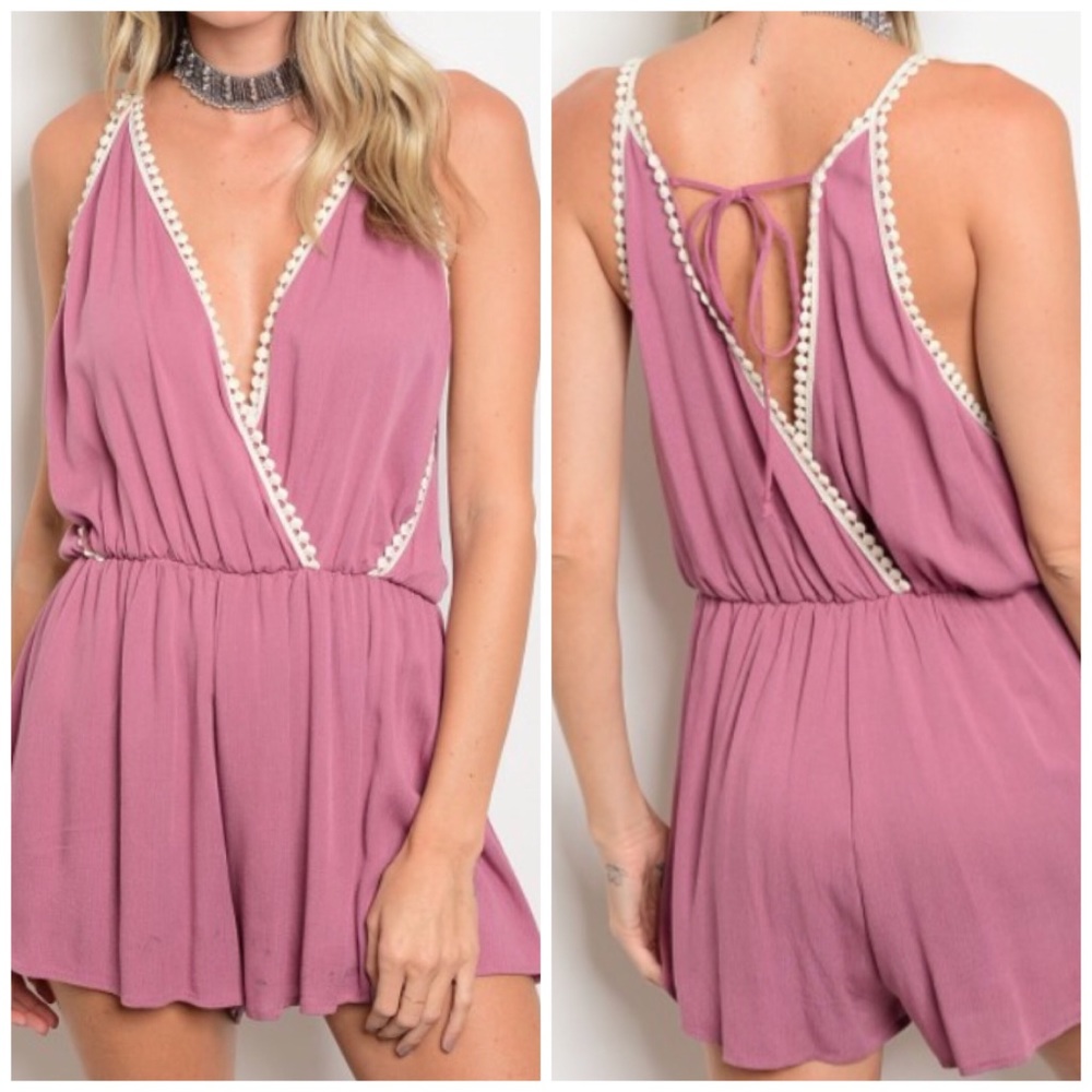 Pom Pom Romper Playsuit